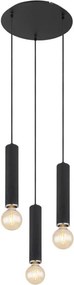 Globo 15499-3H - Lampadario a sospensione con filo MARION 3xE27/60W/230V legno nero