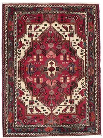 Hamedan Tappeto 110 x 150 Rosso (Iran) Annodato A Mano