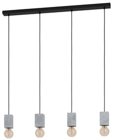 Eglo 43598 - Lampadario su corda PRESTWICK 4xE27/40W/230V