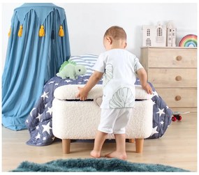 Pouf bianco per bambini Moouv - Artie