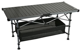 Tavolo da campeggio pieghevole 123x55cm antracite