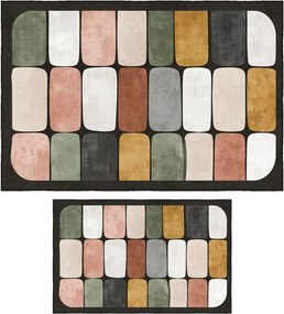 Set di tappetini per il bagno 2 pz 60x100 cm – Foutastic