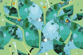Carta da parati – Astrazione da giardino delle foglie