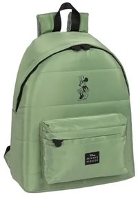 Zaino Scuola Minnie Mouse Mint shadow Verde militare (33 x 42 x 15 cm)