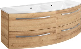 Mobile da bagno sospeso Image di Pelipal L 130 x H 48 x P 48 cm rovere riviera, 4 cassetti