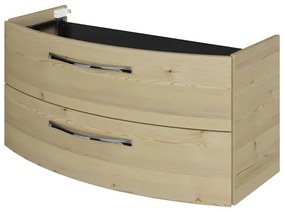 Mobile da bagno sospeso sotto lavabo L 99 x H 48 x P 46.2 cm rovere, 2 cassetti PELIPAL Cassca