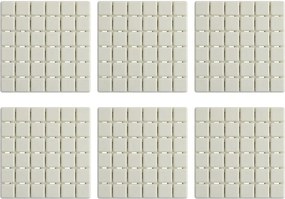 Set di tappetini antiscivolo 5 pz per la vasca 13x13 cm Quadro – MSV