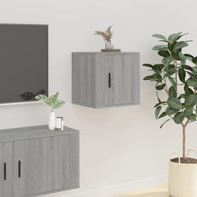 Mobile Porta Tv A Parete Grigio Sonoma 40x34,5x40 Cm /