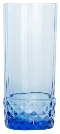 Set di Bicchieri Bormioli Rocco America'20s Azzurro 6 Unità Vetro (400 ml)