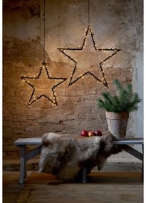 Decorazione luminosa nera per esterni con motivo natalizio Spiky - Star Trading