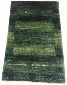 Loribaft Tappeto 80 x 120 Verde (Iran) Annodato A Mano