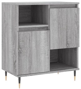 Credenza Grigio Sonoma 60x35x70 cm in Legno Multistrato