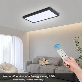 Brilagi - Lampada LED dimmerabile FRAME SMART LED/30W/230V nero IP44 + telecomando