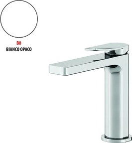 Rubinetto per lavabo a canna bassa getto laminare cristallino Soffio bianco opaco GATTONI RUBINETTERIA