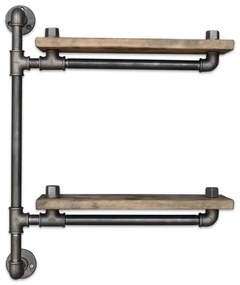 Mensola da parete BORURAF 47x60 cm marrone