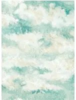 Mindthegap Carta da parati Nouage - Turquoise/ Taupe