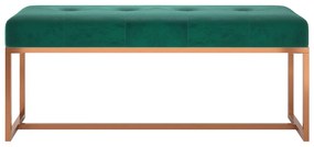 Panca Verde Scuro 110x36x45 cm in Velluto