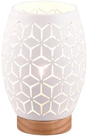 Lampada da tavolo bianca (altezza 21 cm) Bidar - Trio