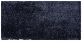 Tappeto shaggy blu scuro 80 x 150 cm EVREN Beliani