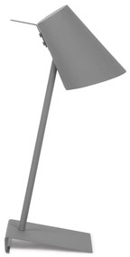 Lampada da tavolo grigia con paralume in metallo (altezza 54 cm) Cardiff - it's about RoMi