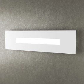 Applique Moderna Rettangolare Wally Metallo Bianco 1 Luce 2G11 56Cm