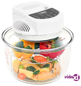 vidaXL Forno Alogeno a Convezione Anello di Estensione Timer 1400W 17L