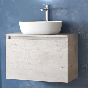 Mobile bagno 60 cm con piano per lavabo da appoggio SP-60B - KAMALU