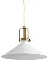 Sospensione Industrial-Minimal Eris-3 Metallo Bianco 1 Luce E27