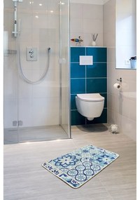 Tappetino da bagno blu 60x40 cm Seramik - Foutastic