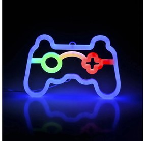 LED Decorazione murale al neon GAME LED/3W/3xAA USB blu