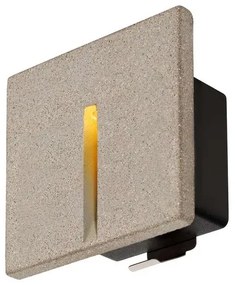 Concreto LED Applique da Incasso a Parete da Esterno Vertical IP65 Light Grey -