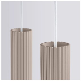 Lampadario grigio tortora in metallo Gleam – Sollux