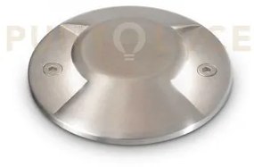 Rocket segnapassi led double 280 lm 4000 k 3w d.9,2cm acciaio