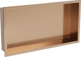Mexen X-Wall-R mensola ad incasso con flangia 60 x 30 cm, rame spazzolato - 19C0603010