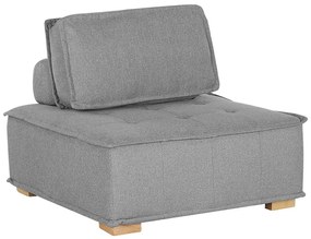 Seduta divano 1 posto in tessuto grigio TIBRO Beliani