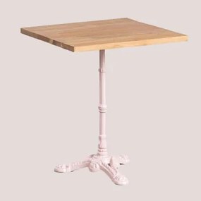 Tavolo da bar quadrato in legno di acacia Vienna ↔︎ 60 - Sklum