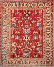 Kazak Tappeto orientale 300x250 Rosso (Pakistan) Annodato A Mano