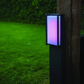 Lampione da giardino LED, Qubo H 75 cm, antracite 1000 LUMEN, IP54 LUTEC