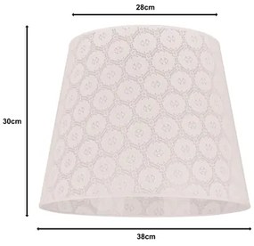 Duolla - Paralume per lampadario CLASSIC L E27 diametro 38 cm bianco