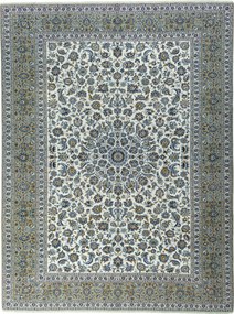 Kashan Tappeto 310x400 Beige (Iran) Annodato A Mano