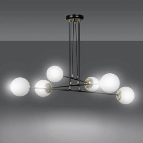 Lampadario a sospensione OGNIS 6 BLACK