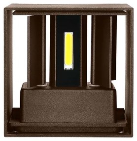Applique LED da esterno LED/11W/230V 3000K IP65 marrone