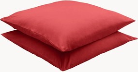 Set di 2 federe in percalle di cotone Coral