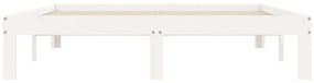 Giroletto bianco 140x200 cm in legno massello di pino
