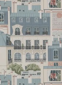 Manuel Canovas Carta da parati Les Toits de Paris - Vert de Gris