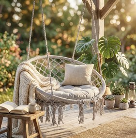 GREDY - sedia sospesa rotonda cm tondo 80/60x120 h