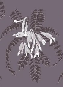 Ailanto Carta da parati Semi - Smoke Purple
