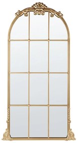 Specchio da parete metallo oro 66 x 124 cm NOIDAN Beliani