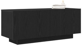 Comodino  nero rovere cm legno ingegnerizzato