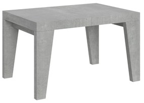 Tavolo allungabile Naxy made in italy itamoby in diverse dimensioni e finiture, Cemento / 90x140/244 cm